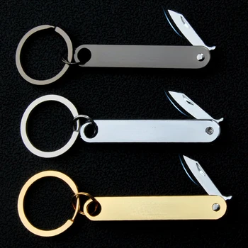  Creative неръждаема стомана ключодържател нож преносим открит мъжки и дамски демонтаж експресен нож кола ключодържател висулка подарък