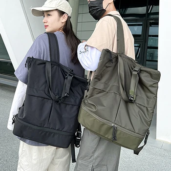  Жени момиче спорт млади раници мода унисекс готино голям капацитет женски фитнес чанта пътуване училище чанти многофункционални дълга дръжка