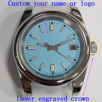  39mm случай нов часовник nh35 случай персонализирано лого NH36 случай NH35 часовник nh35 движение сапфир стъкло аксесоари за часовници части 05