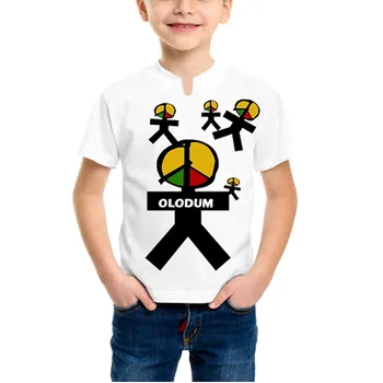  Бяла памучна тениска за деца реколта Бразилия Майкъл Джексън Не им пука за нас 4-12 години