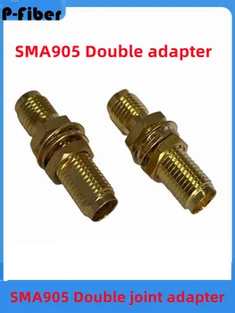   SMA905 двоен адаптер влакна съединител SMA905 адаптер адаптер влакна джъмпер връзка