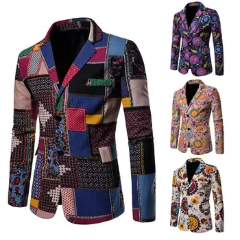  популярен костюм палто африкански характеристики есенен костюм яке тънки копчета костюм палто
