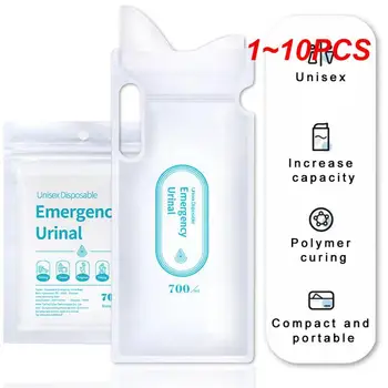   1 ~ 10PCS Ml Спешна преносима чанта за урина за кола Чанти за повръщане Мини тоалетна Мобилни тоалетни Удобно използване на автомобилни консумативи на едро