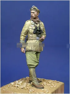  1/35 Смола фигура модел комплекти Историческа военна сцена Танков офицер Несглобен небоядисан