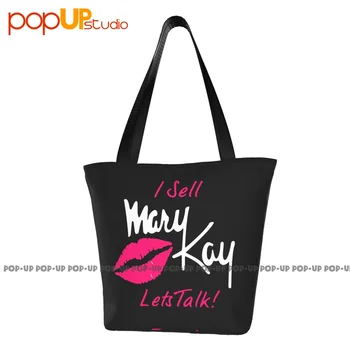  I Sell Mary Kay Lets Talk Lips Travel Handbags Polyester Shopping Bag Storage Handbag