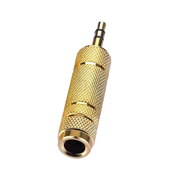  3.5mm мъжки към 6.35mm женски адаптер конектор слушалки усилвател аудио адаптер микрофон AUX 6.3 3.5 mm конвертор