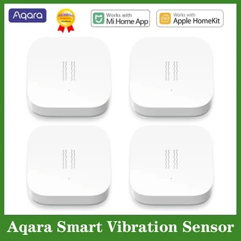  Aqara интелигентен вибрационен сензор Zigbee сензор за движение шок сензор за откриване на аларма Вграден жироскоп за интелигентен дом Xiaomi Mijia