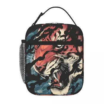  Tora японски тигър татуировка изкуство обяд голяма пазарска чанта за пикник чанти за обяд чанти термичен охладител чанта