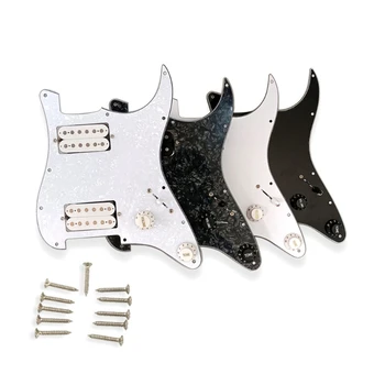 PVC електрическа китарна дъска Pickguard пикапи с HH пикап заредени предварително кабелни електрически китари китари Pickguard комплекти