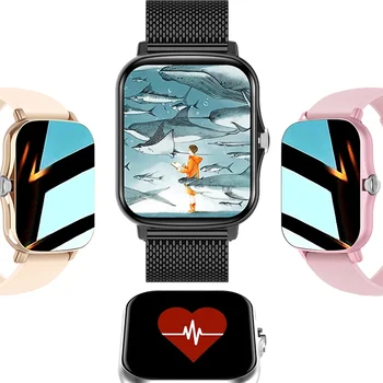  За Android IOS телефон смарт часовник мъже жени Bluetooth повикване фитнес тракер водоустойчив спорт смарт часовник водоустойчив смарт часовник