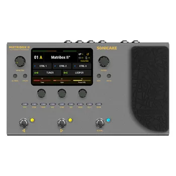  SONICAKE Matribox II ЕС САЩ Plug китара бас усилвател моделиране мулти-ефекти процесор с израз педал FX Loop MIDI стерео USB