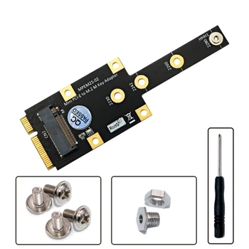  Mini PCI-E към NVME SSD адаптер Mini PCIExpress към M.2 M Key Converter Riser Board разширителна карта за 2230 2242 2260 Дропшипинг