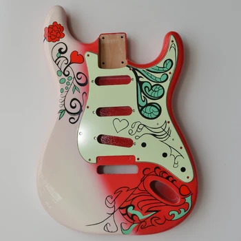  Strat китарно тяло цветно завършено за ръчно изработена персонализирана SSS Ectric китара замяна