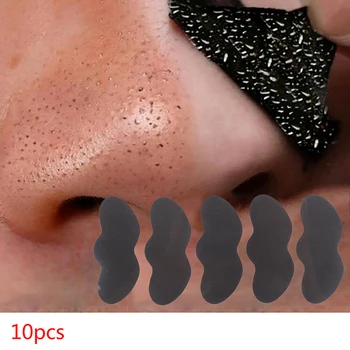 10pc Маска за отстраняване на черни точки за нос Маска за свиване на порите Лента за почистване на порите на дълбокия нос