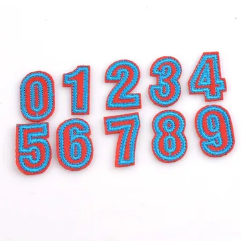  Числа 0-9 Кръпки Шиене на бродирана лепенка за облекло Дънки Капачки Мотив Апликация за DIY CP0924