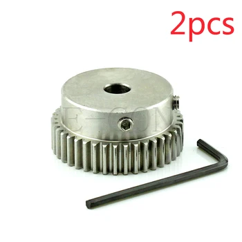  2pcs 1 модул неръждаема шпора предавка 1M-39T 39 зъби отвор 8mm / 10mm / 12mm зъби ширина 10mm мотор зъбно колело със стъпки