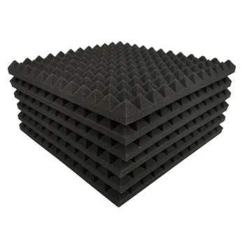  12 пакет пирамида форма звукоизолираща пяна звукоизолиращ подложка лечение панел за бас изолация