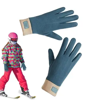  Термични ръкавици Зимни ръкавици със сензорен екран Зимни ски мотоциклетистки ръкавици Супер дебели топли велосипедни гъвкави ръкавици против хлъзгане