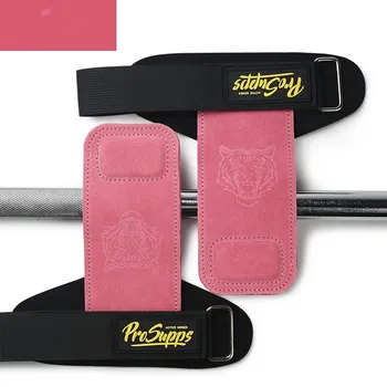  Нов 4mm телешка гимнастически ръкавици Ръкохватки против хлъзгане Повдигане на тежести Подложки за захващане Мъртва тяга Тренировка Фитнес ръкавици Набирания Защита на Bracer