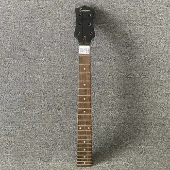  DN383 черен цвят LP модел електрическа китара врата 21 прагчета 648 везни дължина дясна ръка DIY китара части боя пукнатина