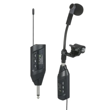  Baomic саксофон UHF безжична микрофонна система TFT цифров дисплей клип-на за саксофон тромпет запис на живо изпълнение