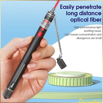  Безплатна доставка FTTH оптичен тестер тип писалка червен оптично влакно светлина визуален локатор на грешки оптичен кабел тестер 10-50MW VFL