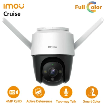  IMOU Cruiser 4MP пълноцветна Wifi камера Интелигентно проследяване Камера за активно възпиране Външна водоустойчива двупосочна беседа Защита на сигурността