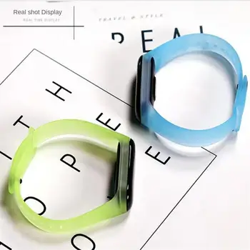  Регулируема за гривна 7 каишка Силни и издръжливи интелигентни ремъци Удобни за носене силиконова лента TPU Smart Watch Strap