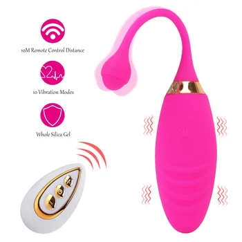  10 скорости Вибриращо яйце вагинална топка Безжичен дистанционен скок яйца секс играчки вибратор за жени Анален G-точка клитор стимулация