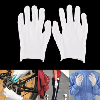  Монетни бижута Леки ръкавици против пръстови отпечатъци с висока степен на разтягане Работни ръкавици за инспекционна работа Памучни ръкавици