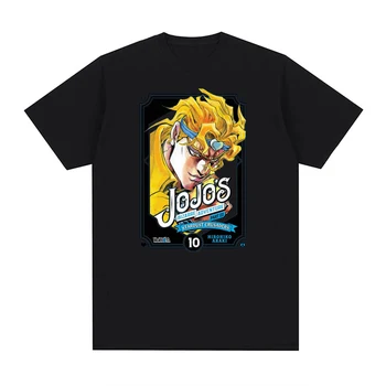  JoJo's Bizarre Adventure Service тениска Мъже Жени 100% памук ЕС размер мода O-образно деколте японски аниме случайни лято унисекс тениски