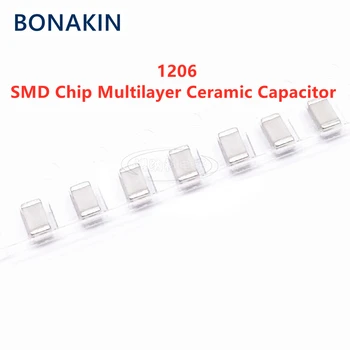  20PCS 1206 15NF 50V 100V 153J 0.015UF 5% C0G NPO SMD чип многослоен керамичен кондензатор