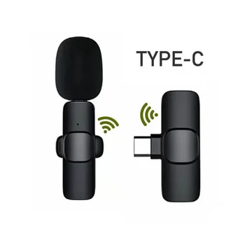  One drag два безжични микрофона lavalier за мобилни телефони, микрофон за пикап на живо предаване, безжичен микрофон lavalier