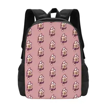  King Toh Pattern Design Bag Студентска раница Luz Noceda Amity Blight Toh Cartoons Magic Witch Willow Eda Clawthorne Owl Lady