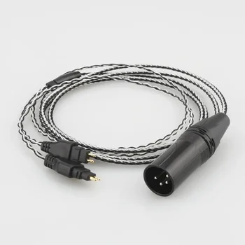   Висококачествен Audiocrast XLR 4pins балансиран кабел за HD600 / HD650 / HD580 към PonoPlayer / XLR / A &K / Onkyo