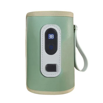  FBIL-USB мляко вода топло пътуване количка изолирани чанта цифров дисплей бебе кърмене бутилка нагревател за открит зимата