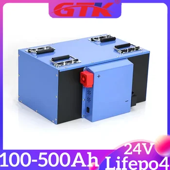  GTK Lifepo4 24V 100Ah 200Ah 300Ah 400Ah 500Ah Батерия за 2400W 4800W По-голям капацитет Power Bank Off-Grid UPS лодка слънчева система