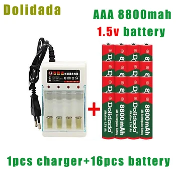  Dolidada Нова AAA батерия 1.5V 8800mAh акумулаторни батерии за дистанционно управление играчка светлина батерия + 1бр 4-клетъчно зарядно устройство за батерии