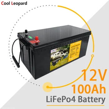  Вградената BMS система за генериране на слънчева енергия на LiFePO4 слънчева батерия 12V 100Ah е подходяща за резервно захранване на RV