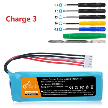  6280mAh Резервна батерия за JBL Charge3 Charge 3 GSP1029102A