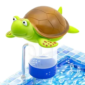  Turtle хлор поплавък подходящ 1 и 3 инчов таблетки плаващи за басейн басейн хлор дозатор регулируема басейн плувка за хлор