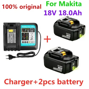  Aokaidikui 18V18Ah батерия 18000mah литиево-йонна батерия Сменете захранващата батерия за MAKITA BL1880 BL1860 BL1830батерия + 3A зарядно устройство