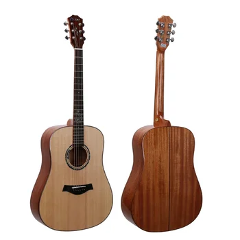  Най-продавани професионални инструменти висококачествена китара 41-инчова акустична китара гланц повърхност персонализирана китара цена на едро