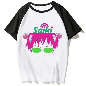  Saiki Kusuo топ жени смешно тениска момиче графичен японски комикс облекло