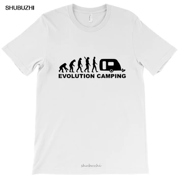  Camping Evolution T-Shirt New Coming Short Sleeve Shirt Hombre Tee Tops Clothing Round Neck Men T Shirt Dress Plus Size XS-XXXL
