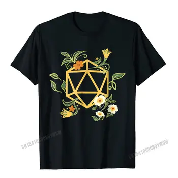  Geeky Polyhedral Dice Set Растителна тениска Camisas Мъжка мода Мъжки тениски Памучни върхове Риза Нормална