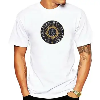  Игнатий от Лойола Обществото на Исус Католическа тениска Camisas Men Funny Tees Cotton Male T Shirt Funny Fashion
