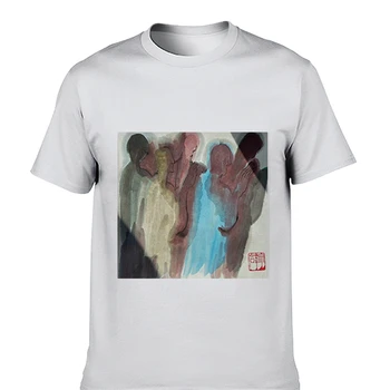  2023 Нова лятна 3D T риза Живопис с маслени бои Отпечатана мъжка ежедневна мода Улично облекло Просто удобно облекло