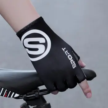  1 чифт удобни компактни уютни фитнес ръкавици фитнес ръкавици за повдигане на тежести за унисекс ледени копринени ръкавици Слънцезащитни ръкавици