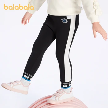 Balabala Малко дете 2023 Панталони за момичета Пролет Есенни панталони Модерен сладък сладък готин моден смисъл гамаши панталони